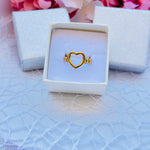Anello cuore fascia grumetta Bijoux moda laura
