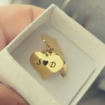Anello cuori pendenti Bijoux moda laura