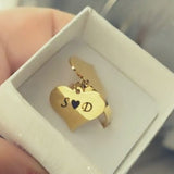 Anello cuori pendenti Bijoux moda laura