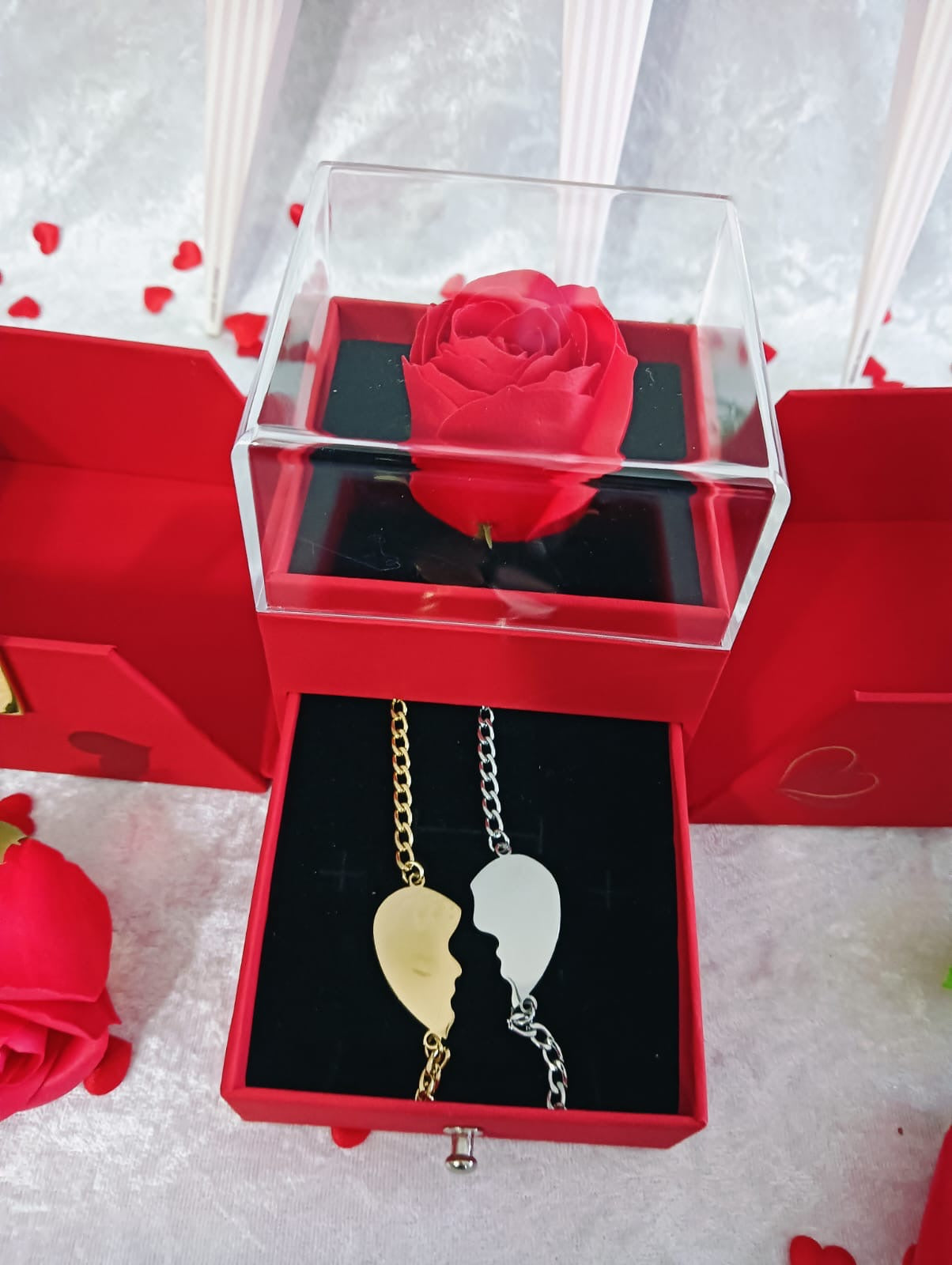 Coppia bracciali cuori spezzati Bijoux Moda Laura