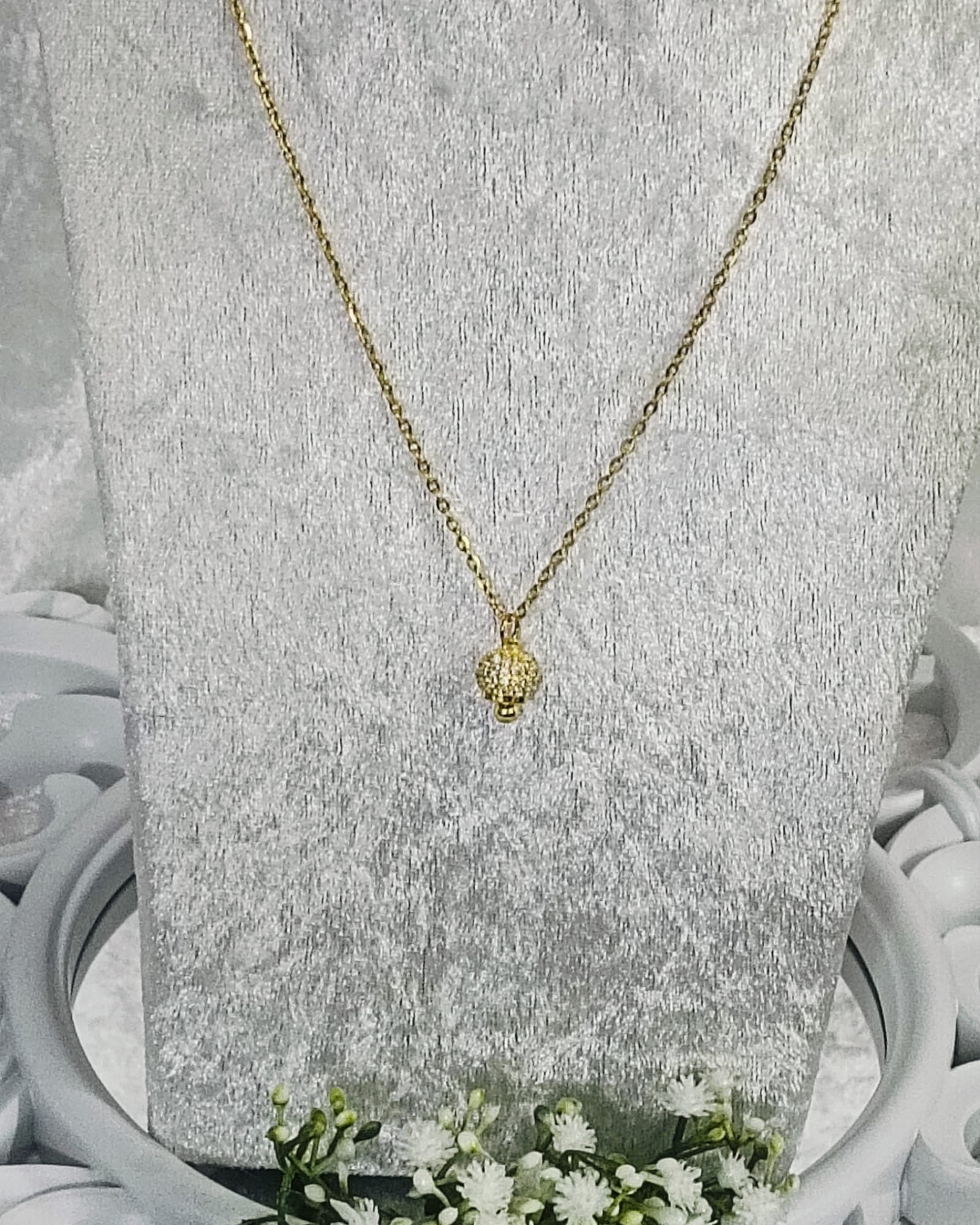 Collana Campanella pavé Bijoux Moda Laura