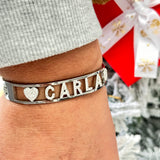 Bracciale manetta con nome