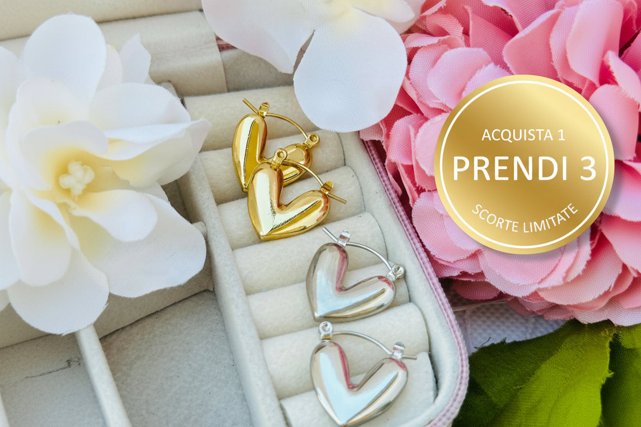 Orecchini cuore Amour Bijoux moda laura