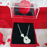 Coppia collana chiave cuore Bijoux Moda Laura