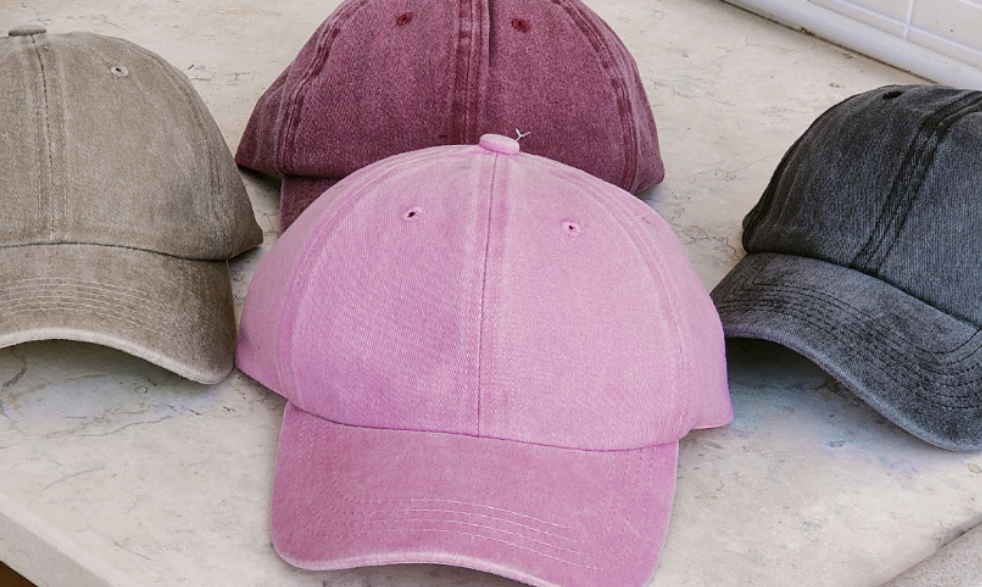 Cappello Stone wash scaramentico - Bijoux Moda Laura