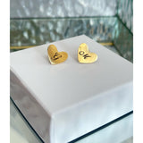Orecchini cuoricino Miu.                Solo con iniziali Bijoux Moda Laura