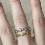 Anelli Silver e Gold impilati