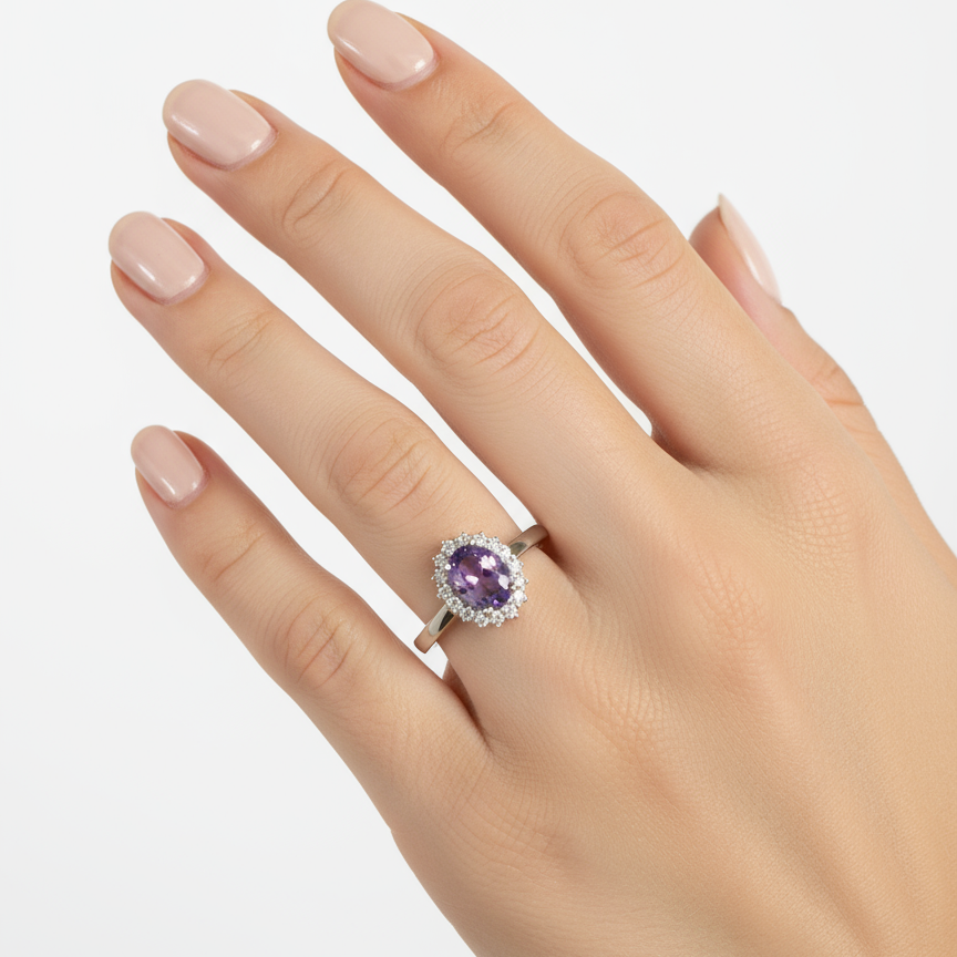 Anello Kamira Lilla indossato