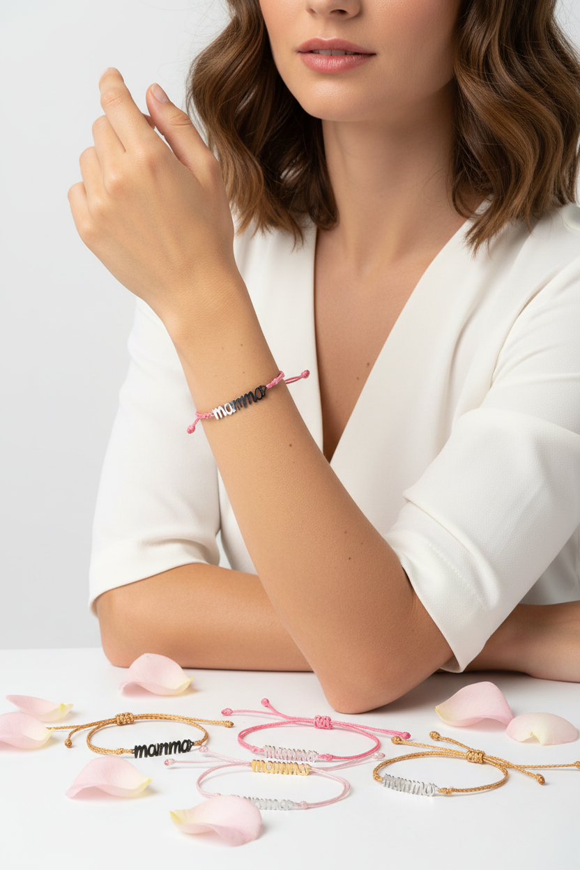 Bracciale Mamma - Varianti attorno alla modella