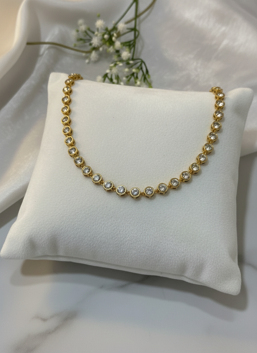 Bracciale tennis gold