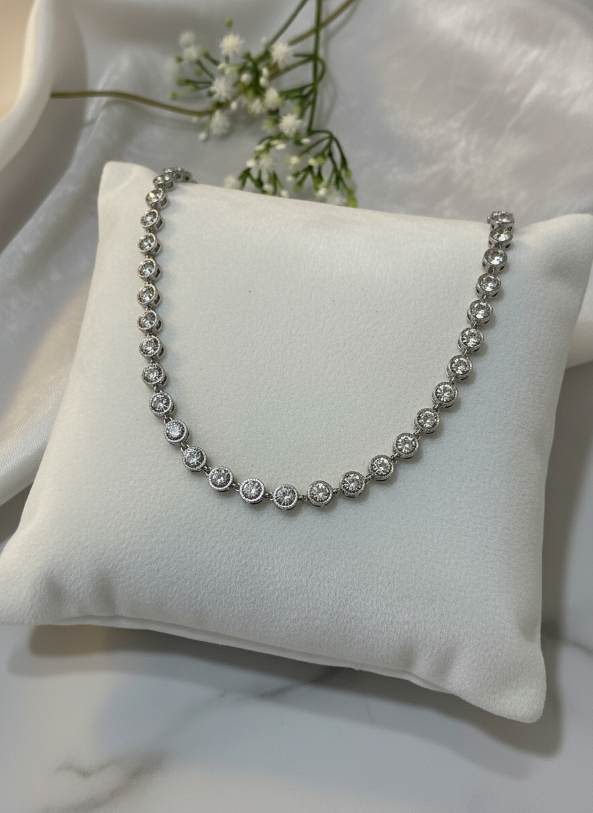 Bracciale tennis silver