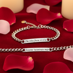 Bracciali silver velluto rosso