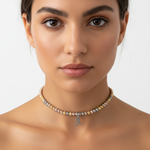 Choker con iniziale personalizzabile