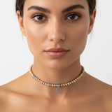 Choker con iniziale personalizzabile