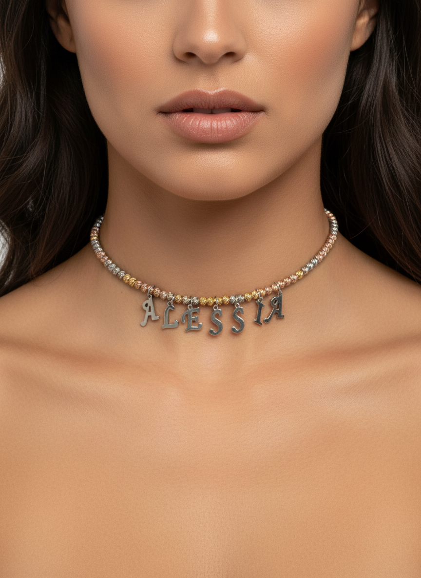 Choker con nome personalizzabili 