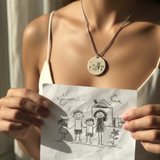Collana con disegno in evidenza