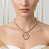 Collana Cuore Milleluci indossata da modella