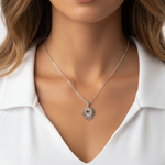 Collana Cuore Sacro Silver small
