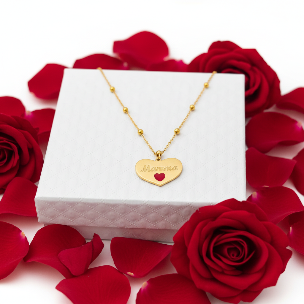 Collana Mamma Scatola Gold