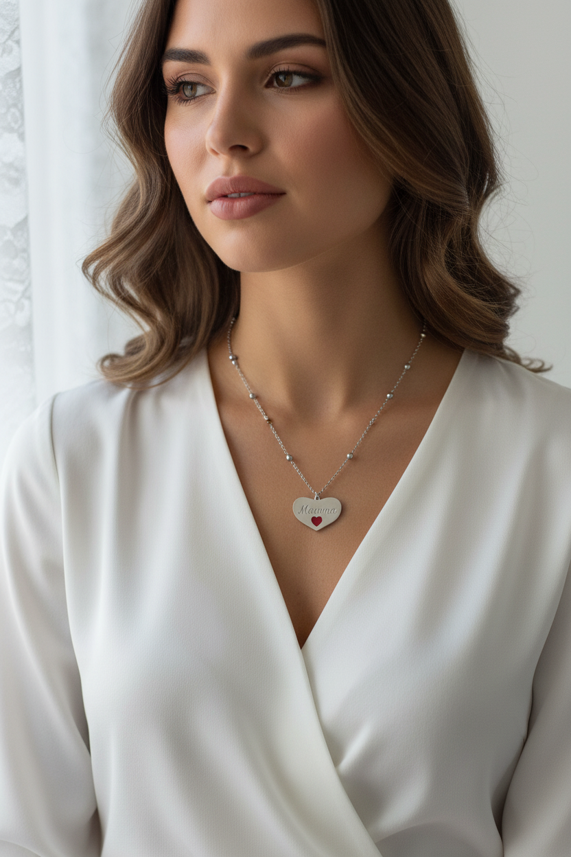 Collana Mamma Sofia Silver