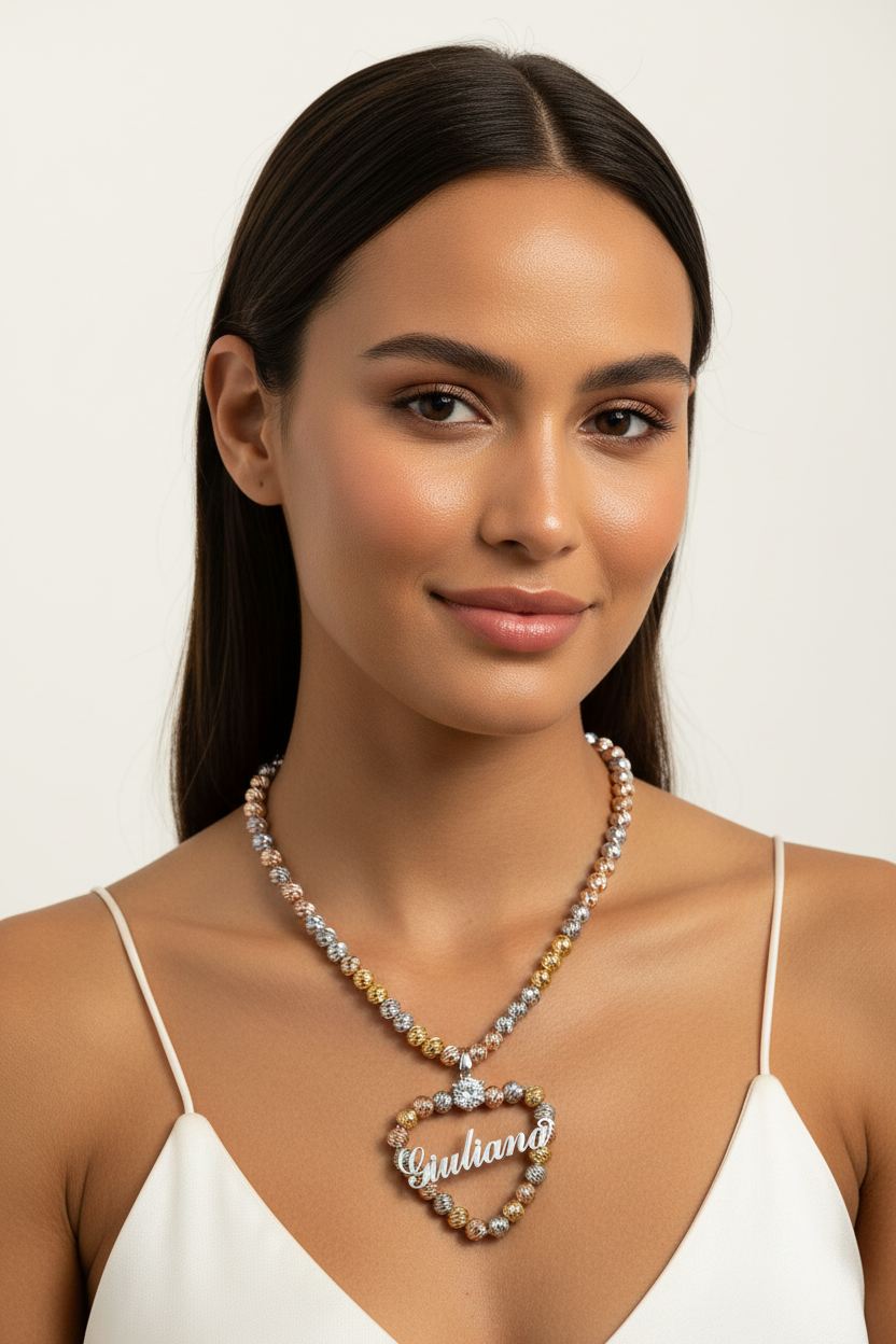 Collana Mille Luci con Cuore Personalizzato