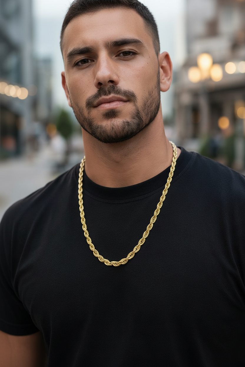 Collana Rope Chain Gold