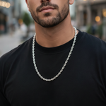 Collana Rope Chain Silver