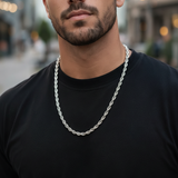 Collana Rope Chain Silver