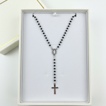 Collana Rosario Nera in Scatolina Bianca - Più Luminosa