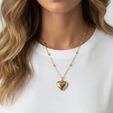 Collana Sfere Cuore Gold