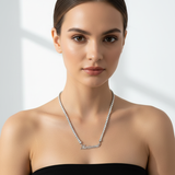 Collana Tennis indossata