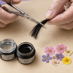 Foto 1 - taglio dei capelli, con i fiori reali come riferimento