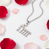 Collana Mamma Amore 💖 | Acciaio Inox | Sagoma 1-4 Figli