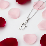 Collana Mamma Amore 💖 | Acciaio Inox | Sagoma 1-4 Figli