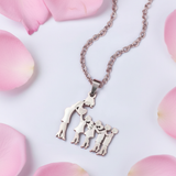 Collana Mamma Amore 💖 | Acciaio Inox | Sagoma 1-4 Figli