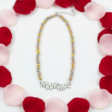 Collana MAMMA Tricolor con Sfere in Ottone