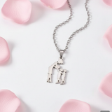 Collana Mamma Amore 💖 | Acciaio Inox | Sagoma 1-4 Figli