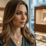 Modella con collana gold