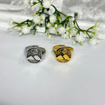 Anello in acciaio regolabile con Vesuvio 
