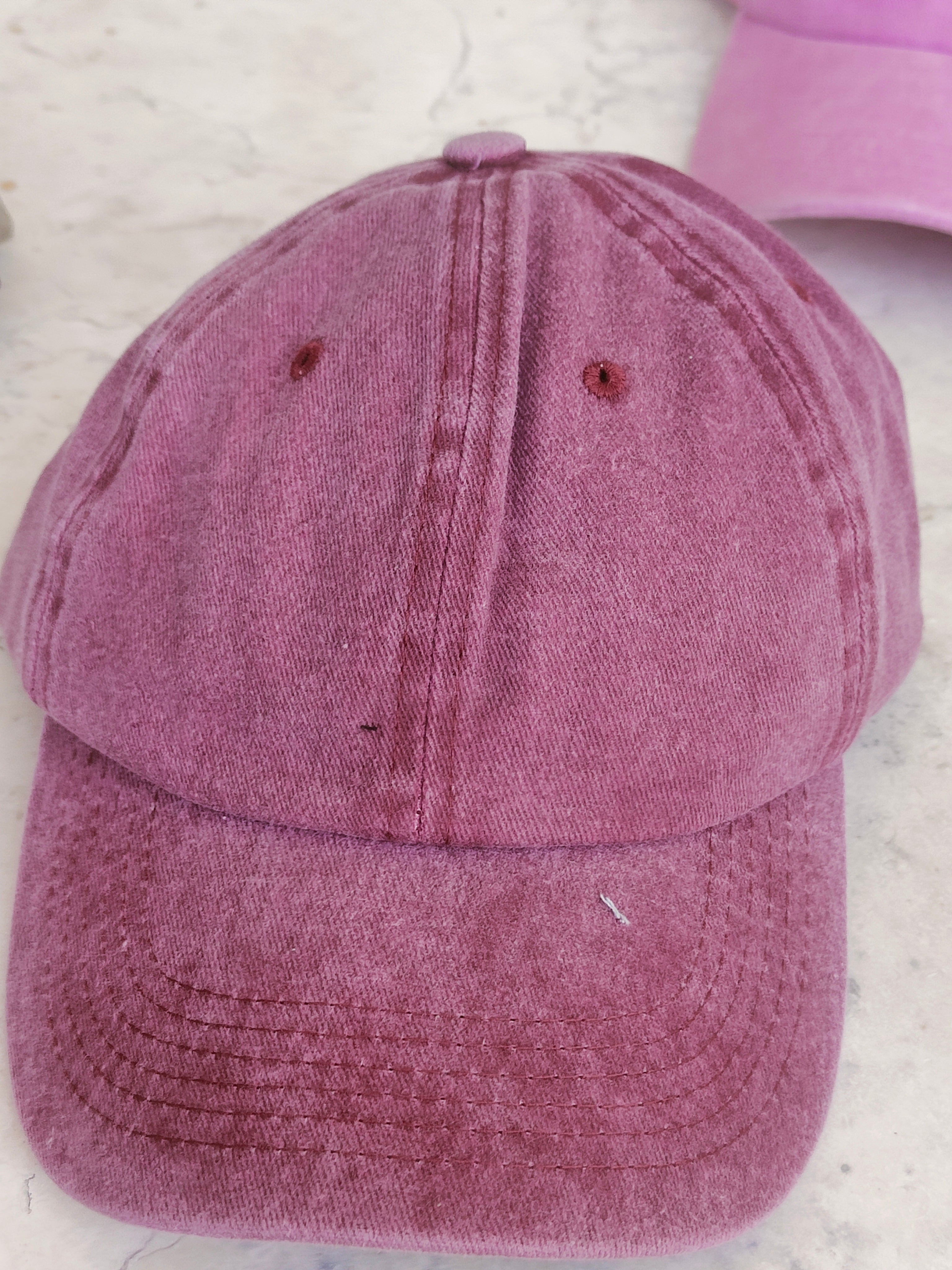 Cappello Stone wash scaramentico - Bijoux Moda Laura