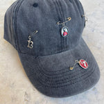 Cappello Stone wash scaramentico - Bijoux Moda Laura