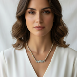 Sofia con collana MAMMA pendente argento uniforme