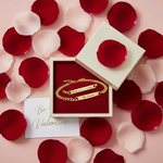Valentine's Box with Gold Bracelets